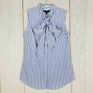 Banana Republic Blue White Career Riley Shirt